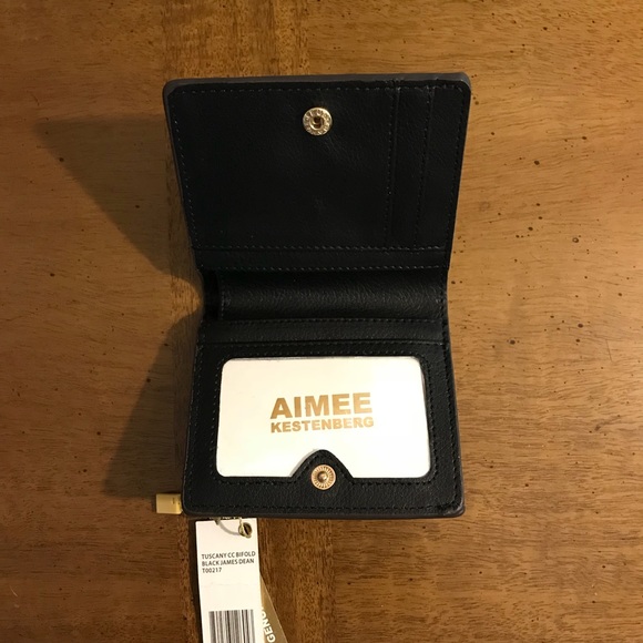 Aimee Kestenberg Small Black Bifold Wallet - Picture 2 of 5